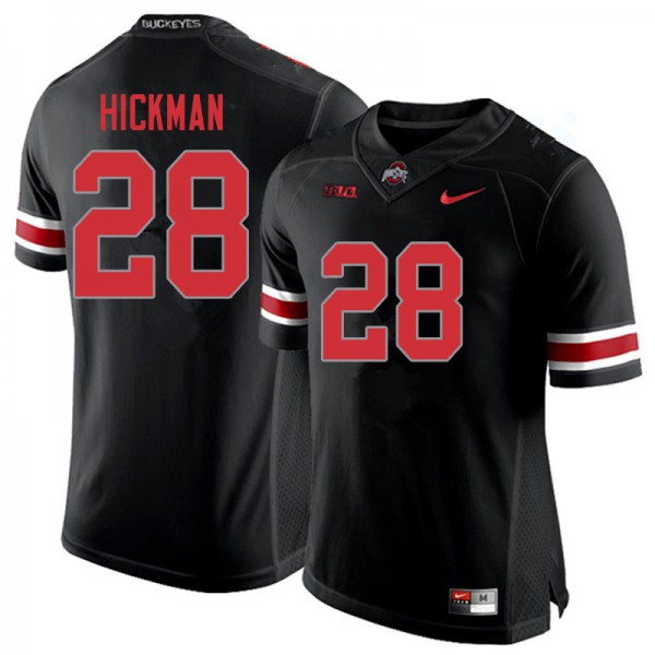 Ohio State Buckeyes #28 Ronnie Hickman Men Stitched Jersey Blackout